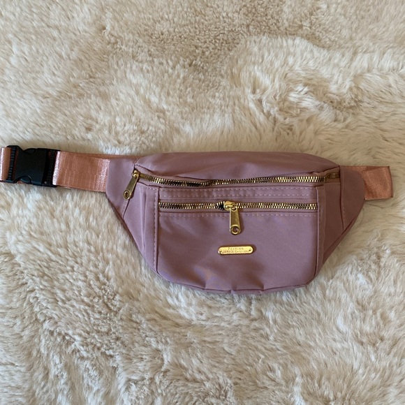 Oxford cloth Fanny pack/crossbody bag pink - Picture 3 of 10
